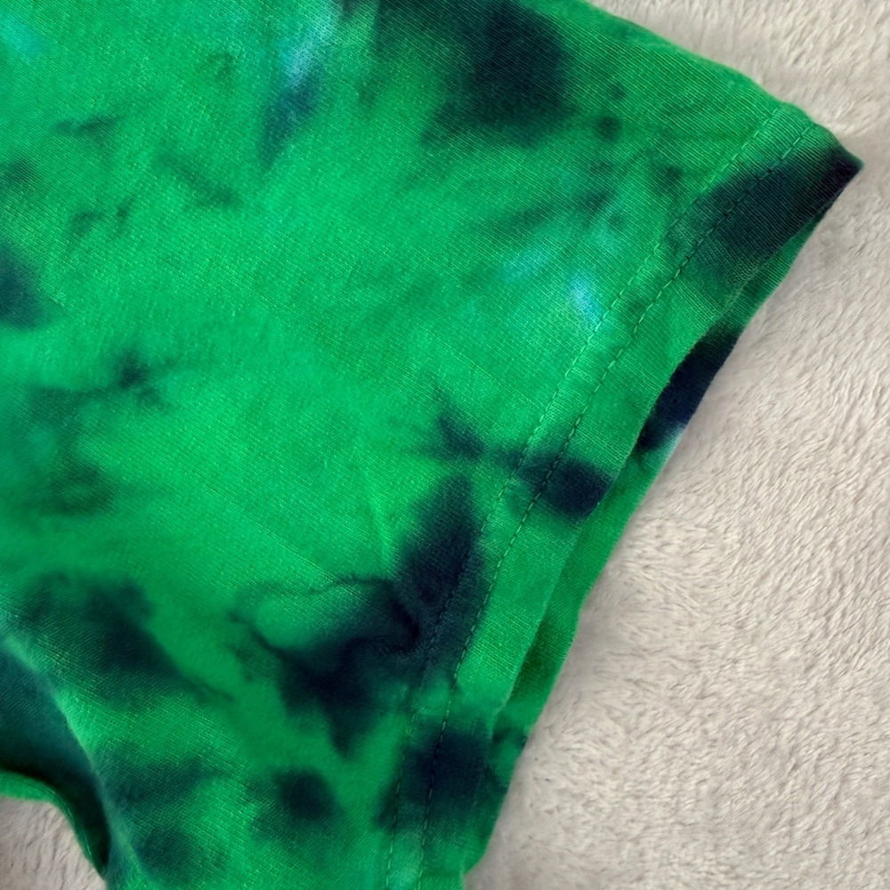 Y2K Liquid Blue Grateful Dead Tie Dye Bears TShirt Large Mandala Skull Roses VTG - Picture 8 of 9